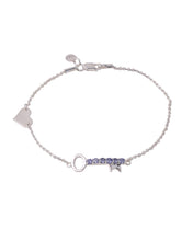 Load image into Gallery viewer, Adorn By Nikita Sterling Silver Key Bracelet

