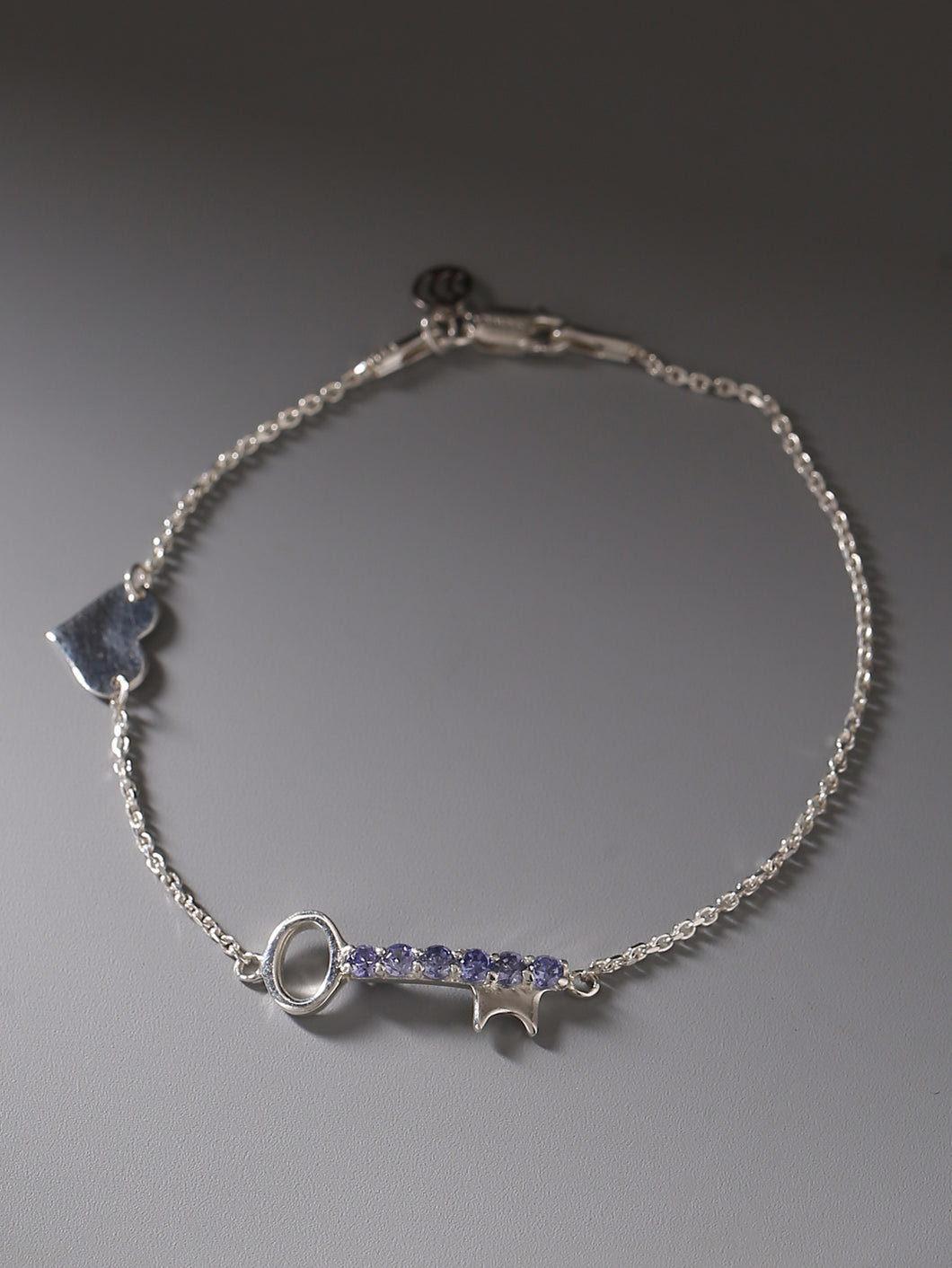 Adorn By Nikita Sterling Silver Key Bracelet