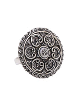 Load image into Gallery viewer, Adorn by Nikita 92.5 Sterling Silver Geometric Design Ring
