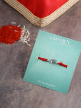 Load image into Gallery viewer, Adorn By Nikita Sterling Silver OM Rakhi
